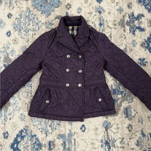 Burberry Purple Quilted Kids Jacket